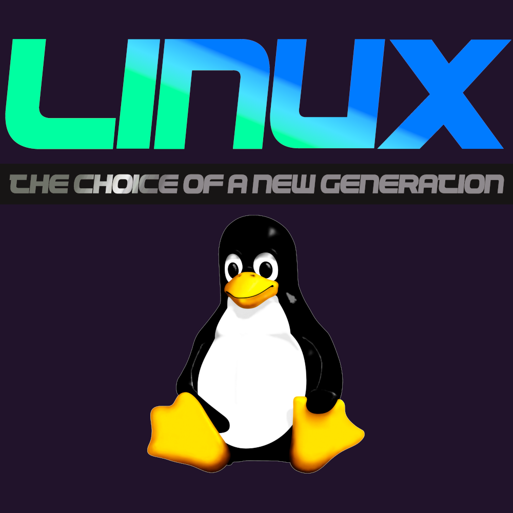 Linux - The choice of a new generation - Dark colors Unisex t-shirt
