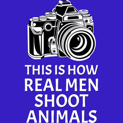 This is how real men shoot animals - for dark colors Unisex t-shirt