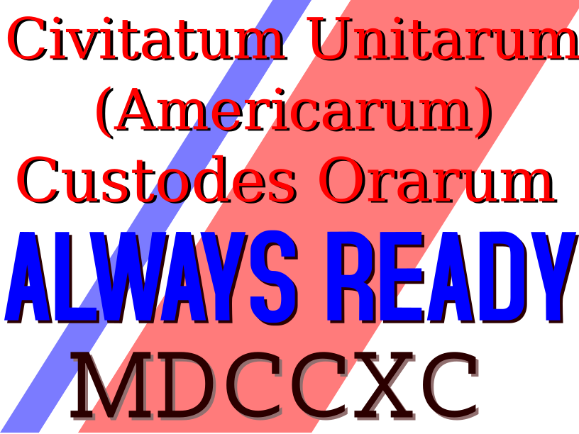 USCG -Semper Paratus  with Latin and English reversed White glossy mug