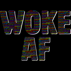 Woke AF Cutout Unisex t-shirt