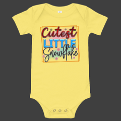 Cutest Little Snowflake Baby short sleeve one piece