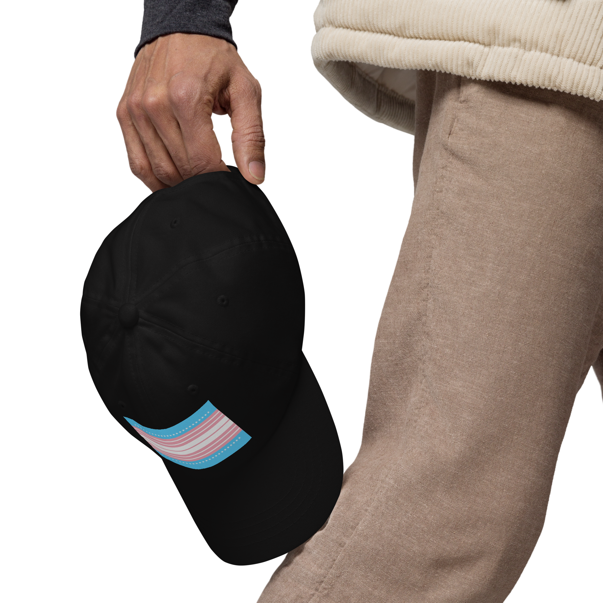 US Flag in Trans Colors Dad hat