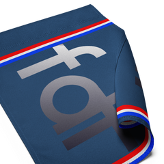 fdt with stripes on blue Garden flag