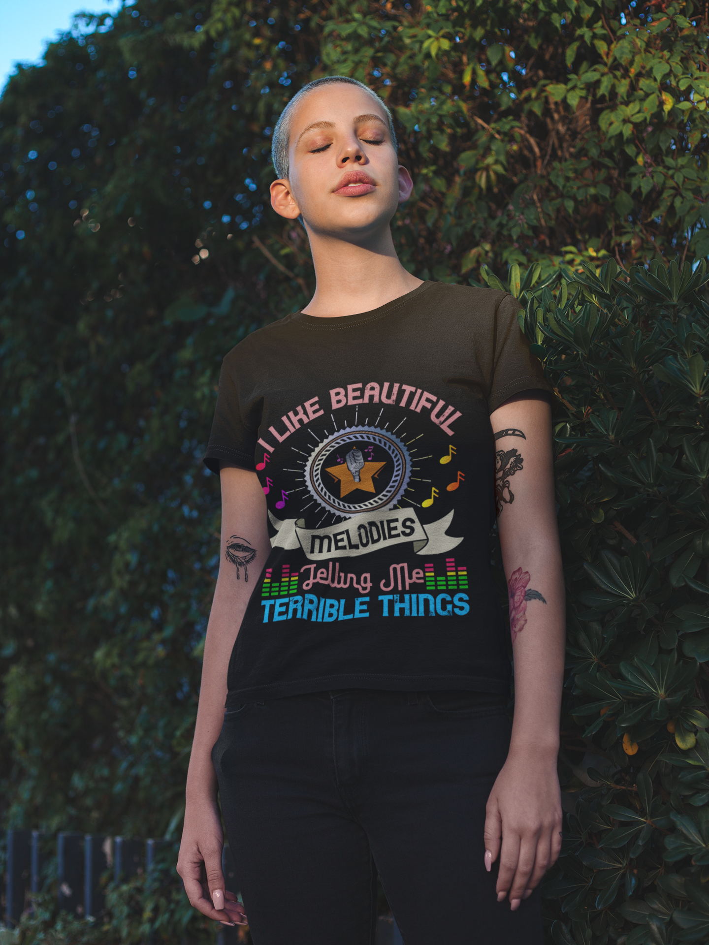 I Like Beautiful Melodies Telling Me Terrible Things Unisex t-shirt