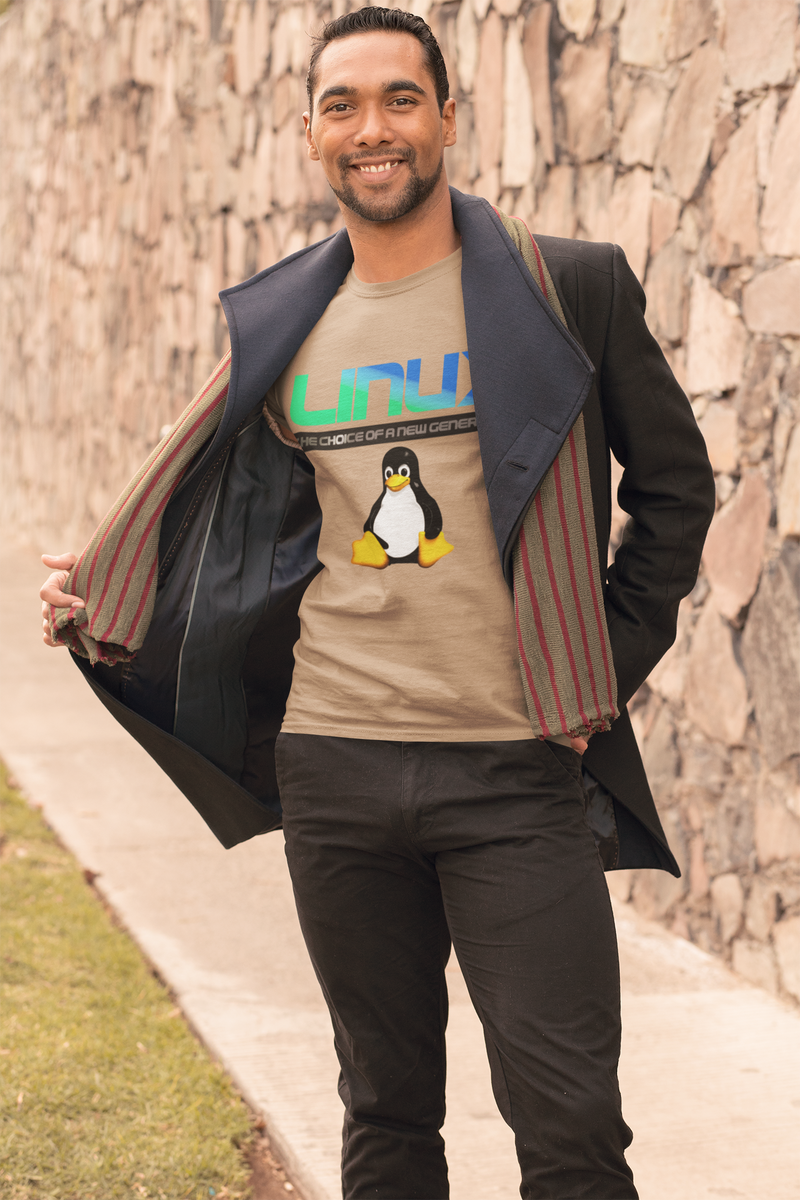 Linux - The choice of a new generation - Light colors Unisex t-shirt