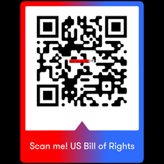 US Bill of Rights QR Code Unisex t-shirt