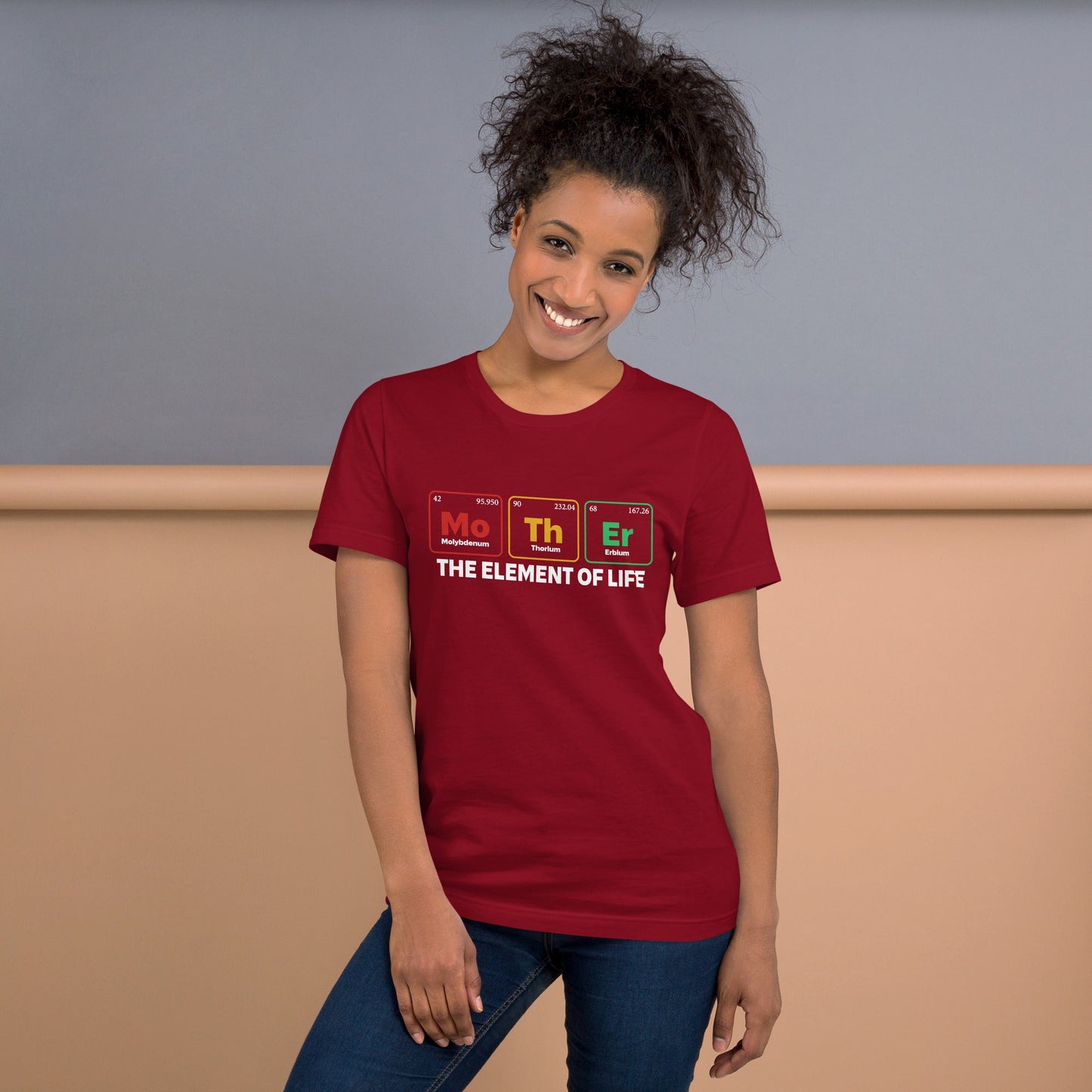 Dark unisex t-shirt with "Mother - the Element of Life" design, soft and lightweight fabric.