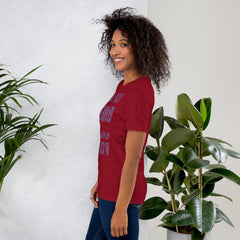Unisex t-shirt with "I am not Weird" in purple text, soft and lightweight.