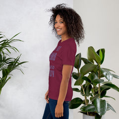 Unisex t-shirt with "I am not Weird" purple text, soft and lightweight.