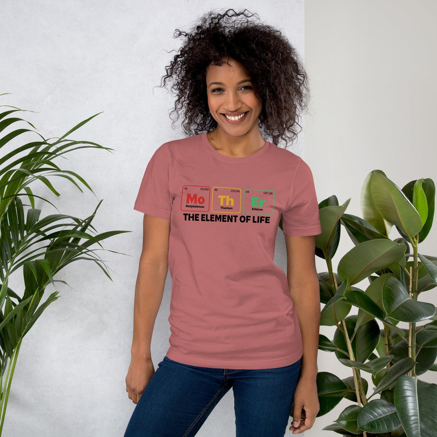 Light pink unisex t-shirt with "Mother - the Element of Life" design.