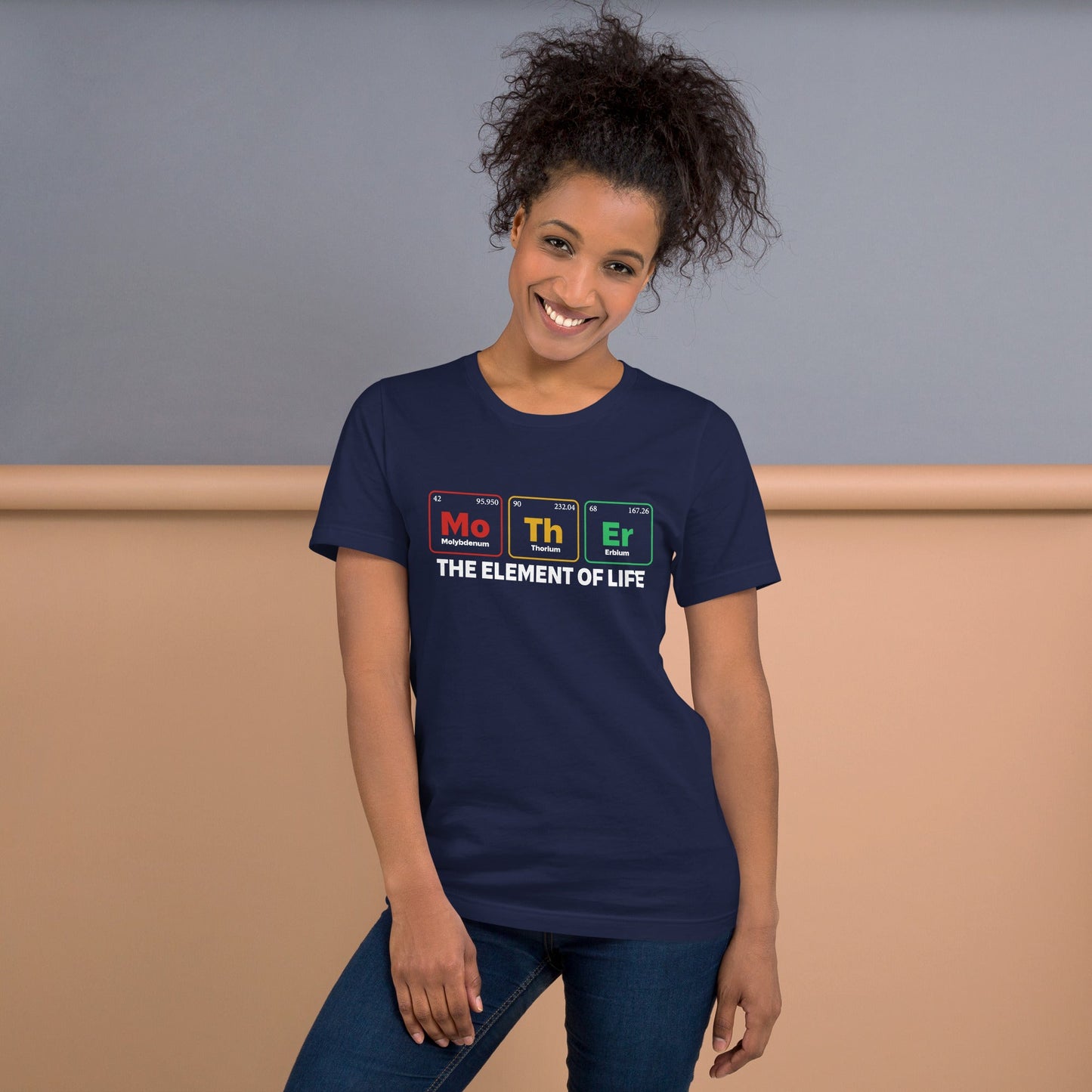 Dark unisex t-shirt with "Mother - the Element of Life" design, featuring a soft and lightweight fabric for comfortable wear.