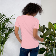 Unisex t-shirt with "I am not Weird" in purple text, pink color, comfortable fit.