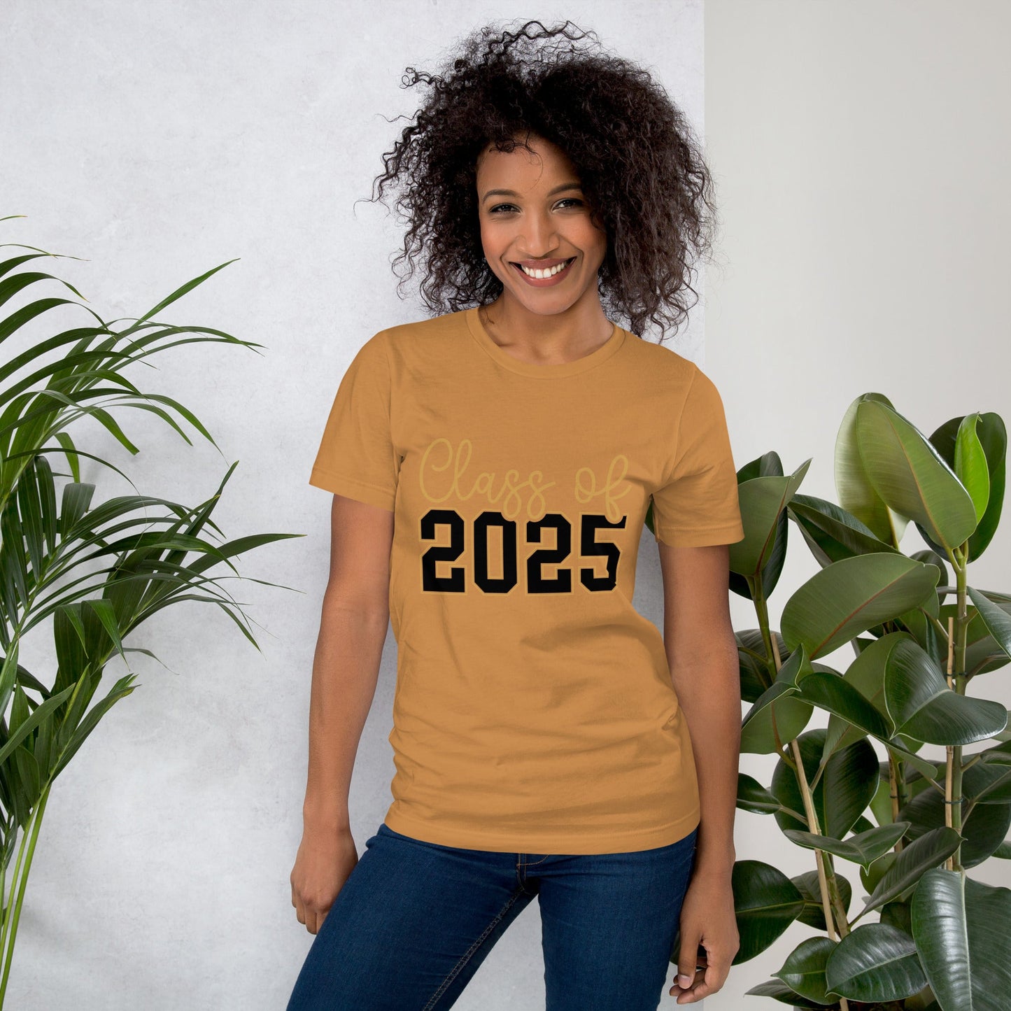 Class of 2025 unisex t-shirt with soft fabric and flattering fit.