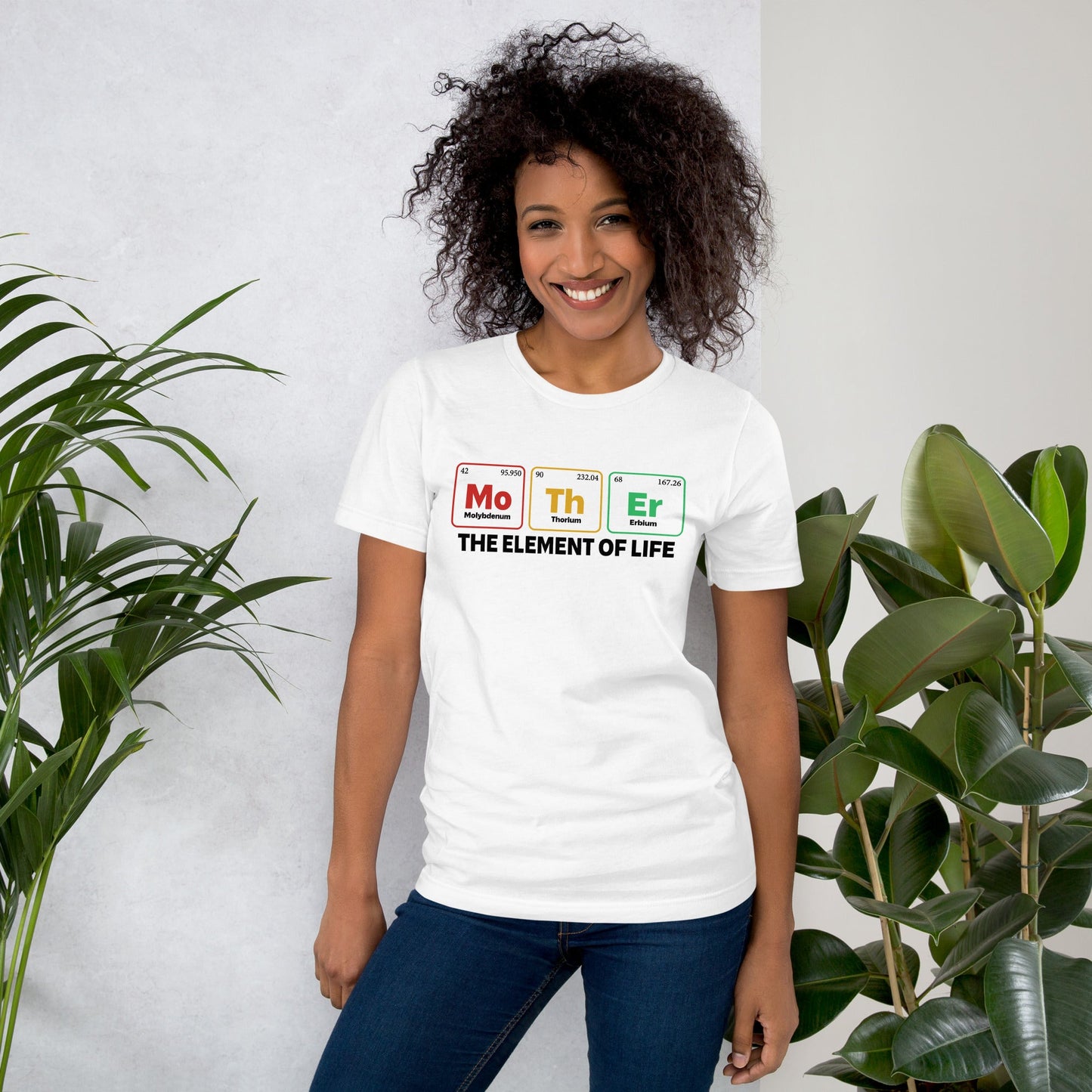 Unisex t-shirt with "Mother - the Element of Life" design, soft and lightweight.