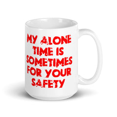 Safety White glossy mug