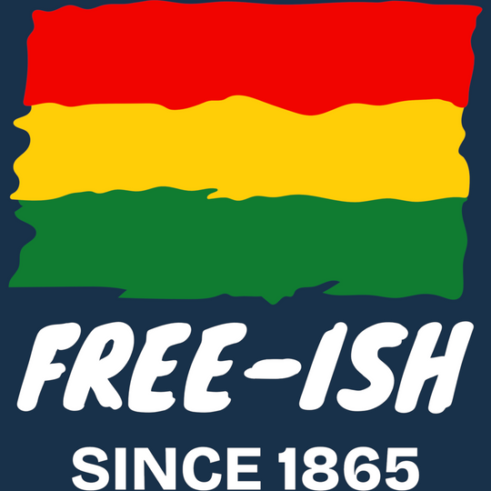 Juneteenth - Free-ish since 1865 Black Glossy Mug