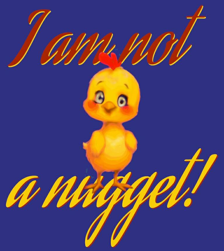 I am not a nugget!  Vegetarian/Vegan Youth Short Sleeve T-Shirt