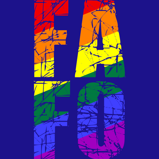 Rainbow Pride FAFO  Unisex t-shirt