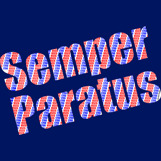 Semper Paratus - USCG 1790 fill in RWB Unisex t-shirt