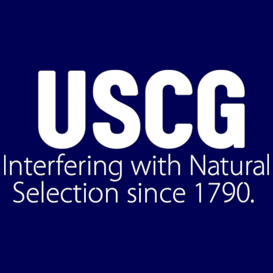 USCG - Interfering with Natural Selection since 1790. Distressed Dad Hat