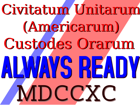 USCG -Semper Paratus  with Latin and English reversed White glossy mug