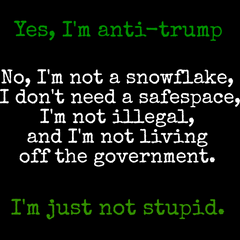 Anti-Trump Protest Statement T-Shirt - "Not a Snowflake" Graphic Tee