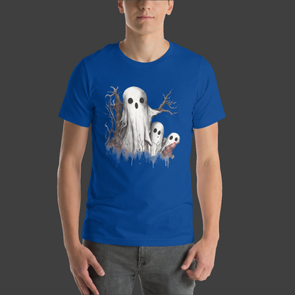 Spooky Ghosts in the Forest unisex t-shirt