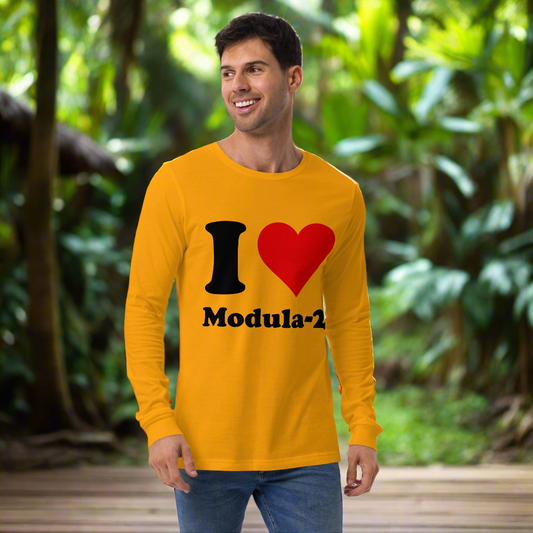 I ❤️ Modula-2 Unisex Long Sleeve Tee