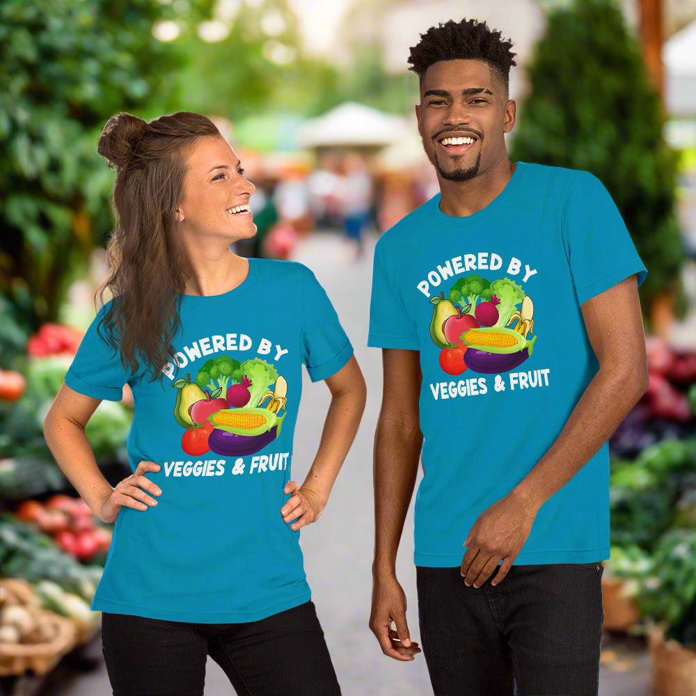 Powered by Veggies & Fruit Unisex t-shirt