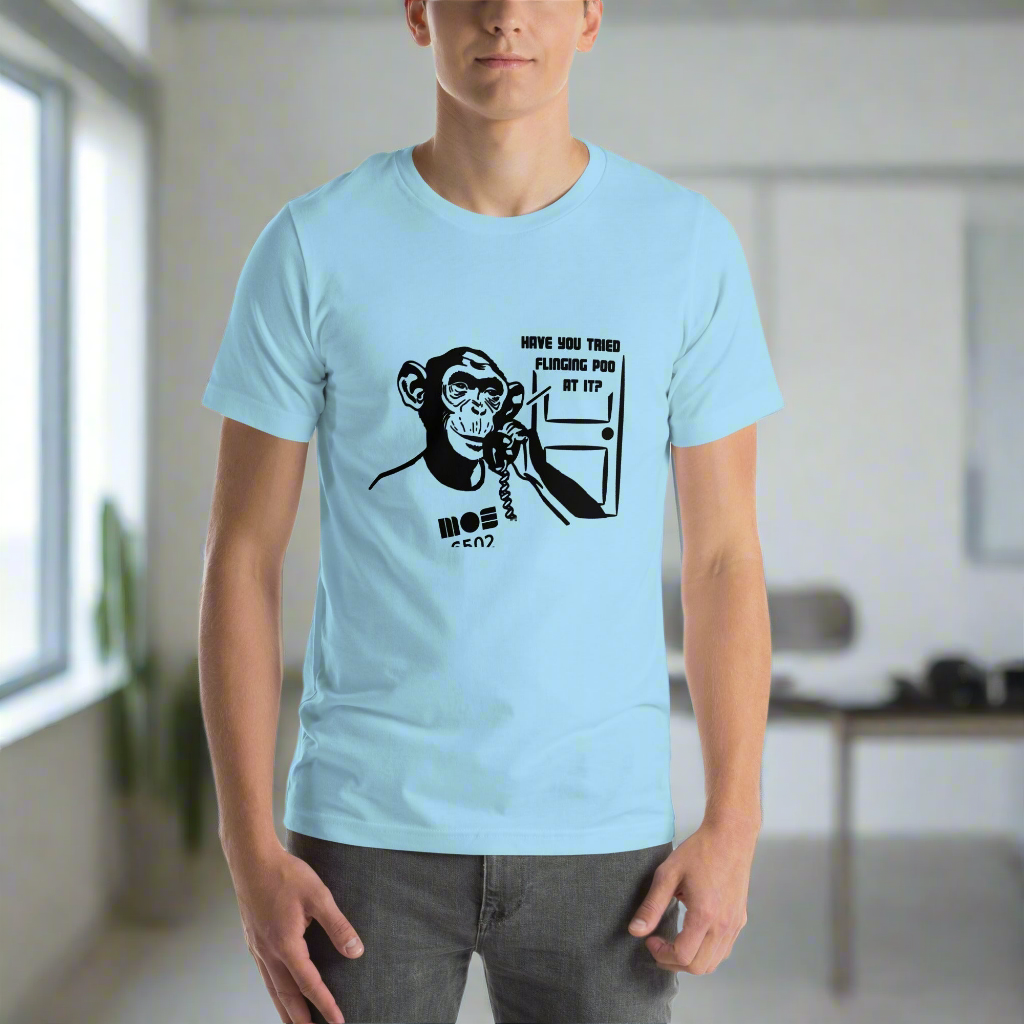 IT Chimp with MOS 6502 Unisex T-shirt