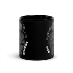 time religion black glossy mug