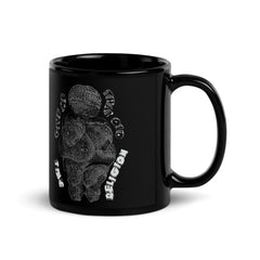 time religion black glossy mug