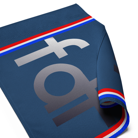 fdt with stripes on blue Garden flag