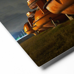 Liferafts on a Cloudy Novenber Night Metal prints