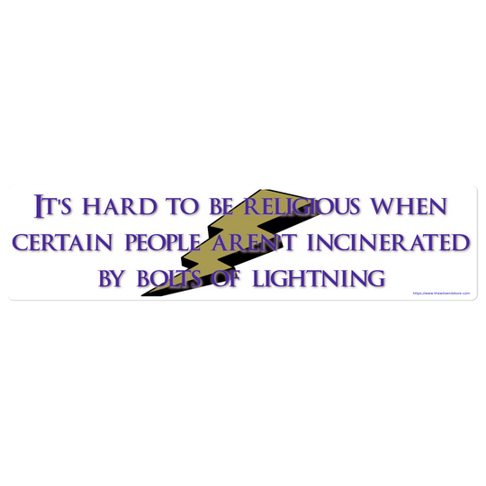 Lightning Bolt Revelation Bubble-free bumper sticker