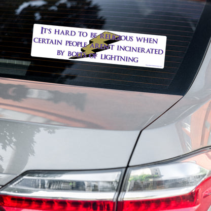 Lightning Bolt Revelation Bubble-free bumper sticker