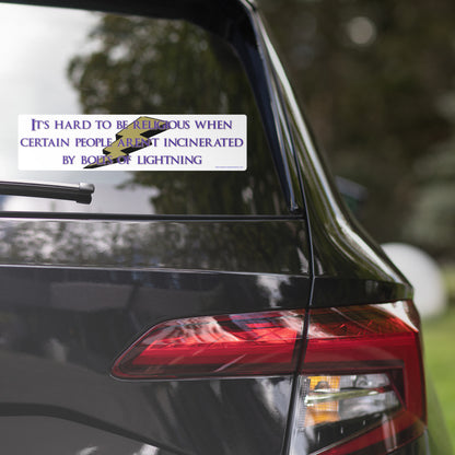 Lightning Bolt Revelation Bubble-free bumper sticker