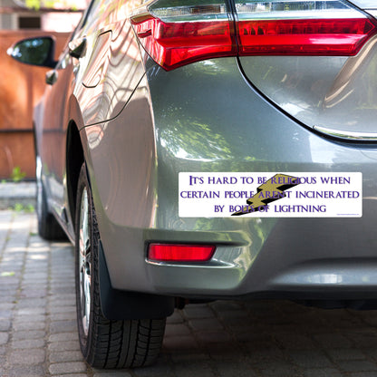 Lightning Bolt Revelation Bubble-free bumper sticker