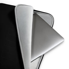 Shadow Edition Laptop Sleeve in deep charcoal on black, minimalist and sleek design for laptop protection