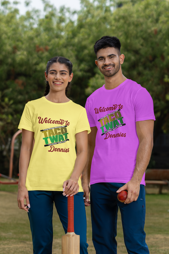 Welcome to  TACO TWAT Donnie's Unisex t-shirt