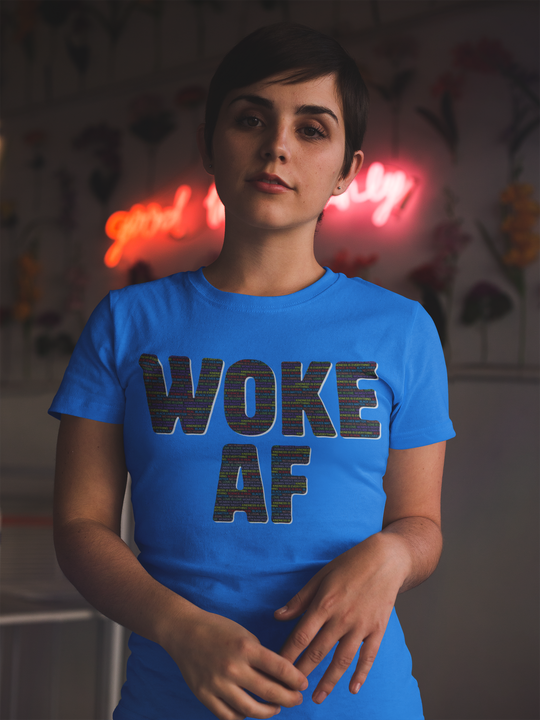 Woke AF Cutout Unisex t-shirt