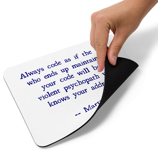 Code Wisely Mouse pad