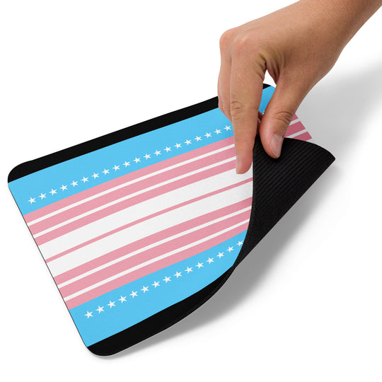 US Flag in Trans Colors Mouse pad