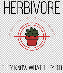 The Vengeful Herbivore – Dark Humor Vegan/Vegetarian Premium T-Shirt