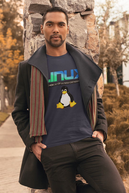 Linux - The choice of a new generation - Dark colors Unisex t-shirt