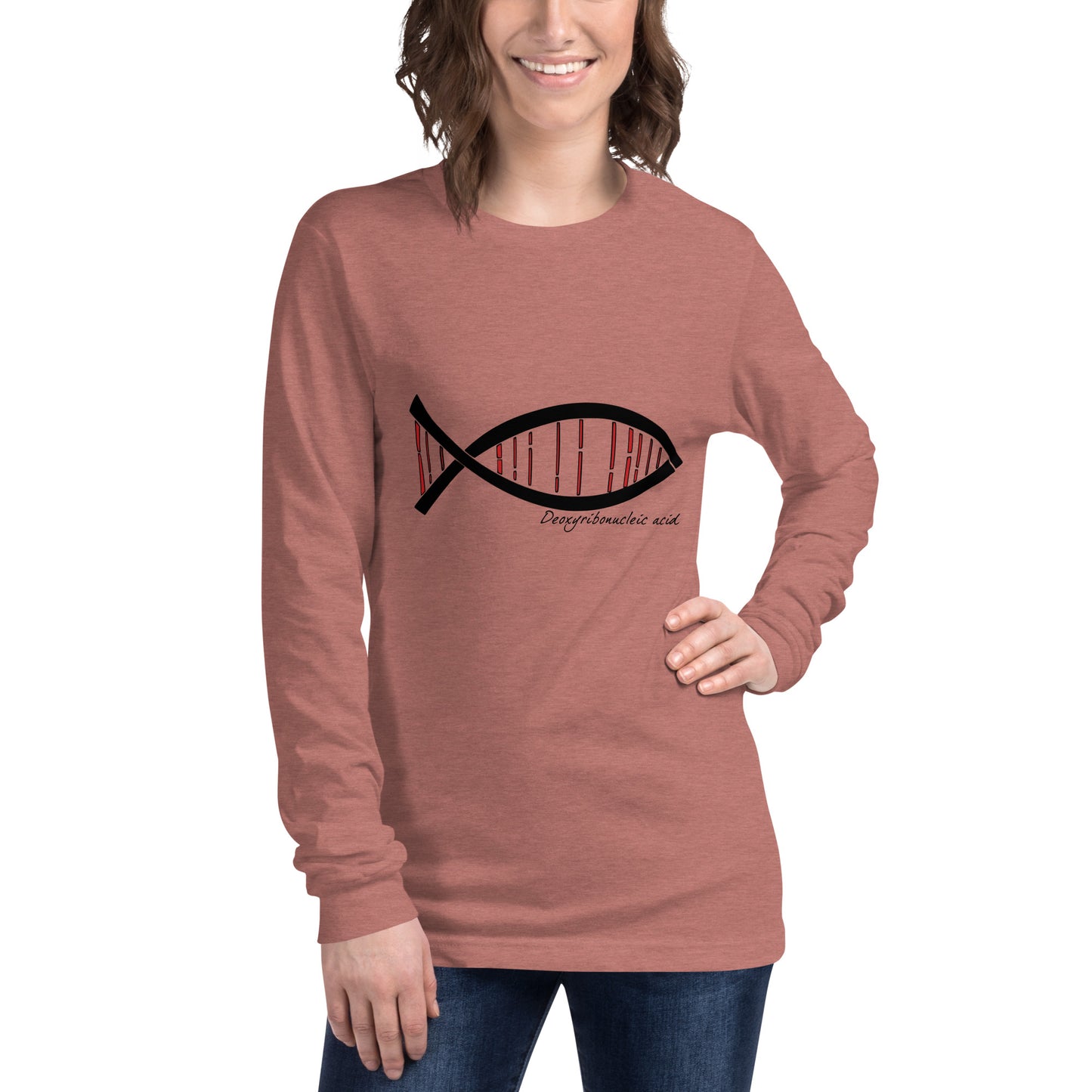 Science DNA Fish Unisex Long Sleeve Tee