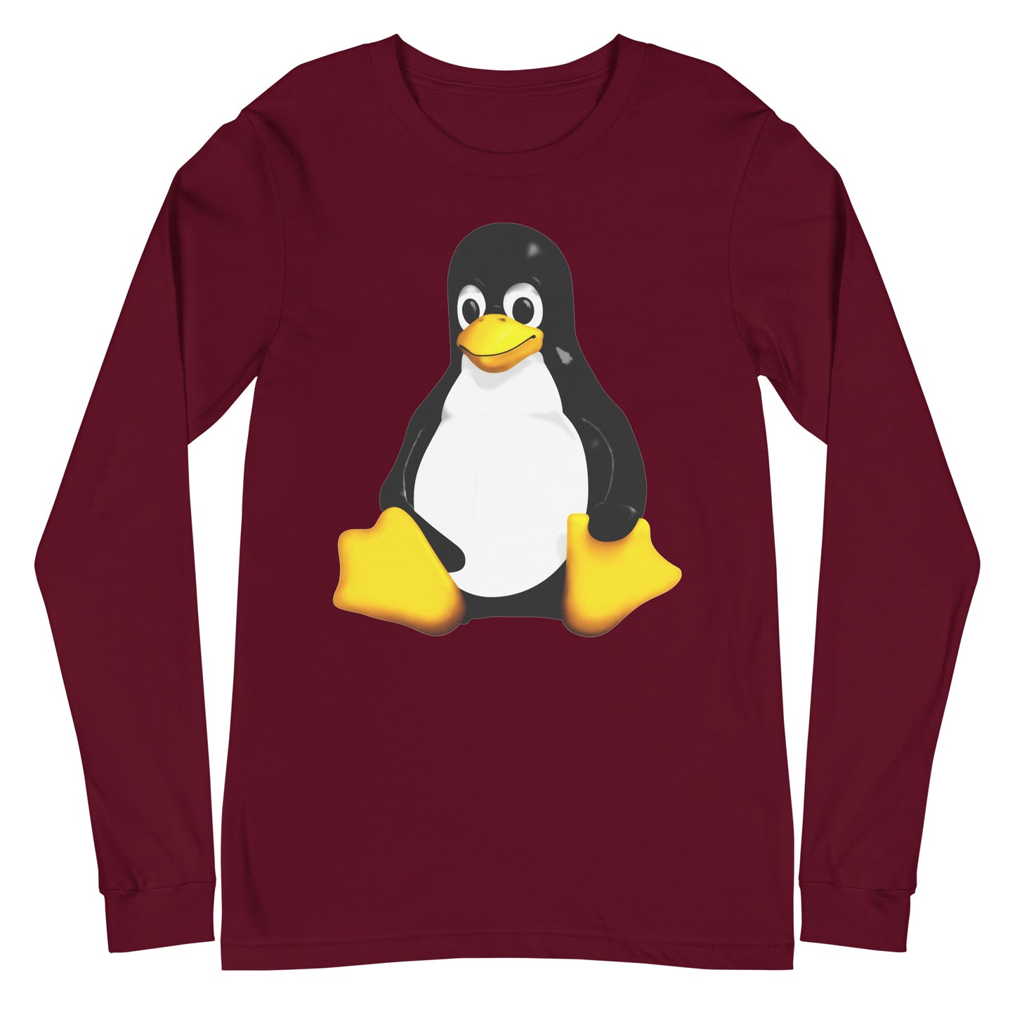 Tux the Linux Mascot Unisex Long Sleeve Tee