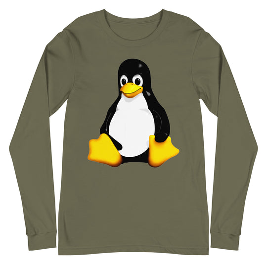 Tux the Linux Mascot Unisex Long Sleeve Tee