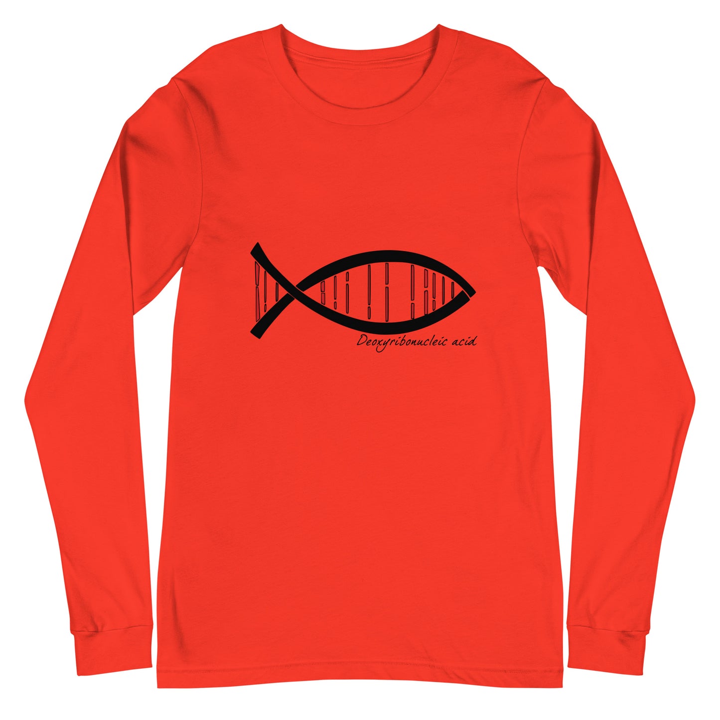 Science DNA Fish Unisex Long Sleeve Tee