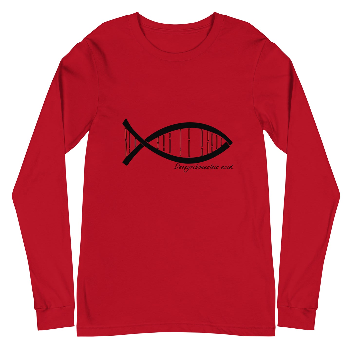 Science DNA Fish Unisex Long Sleeve Tee